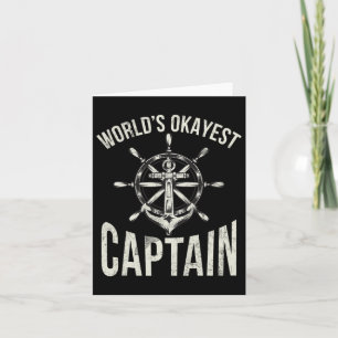 Boating Worlds Okayest Captain Card