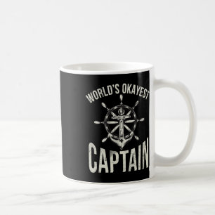 Boating Worlds Okayest Captain Coffee Mug
