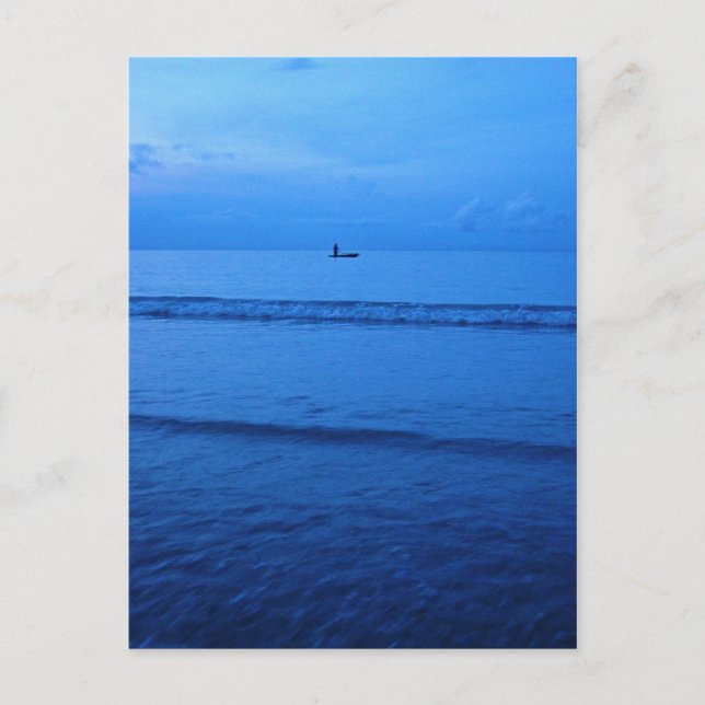 Boatman, Bin Tan. Postcard (Front)