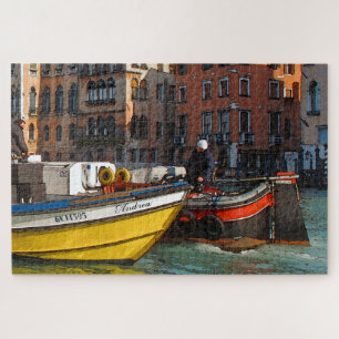 BOATMEN IN VENICE Jigsaw Puzzle