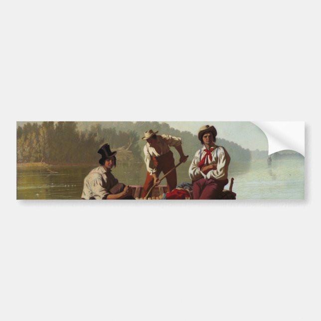 Boatmen on the Missouri River Bumper Sticker (Front)