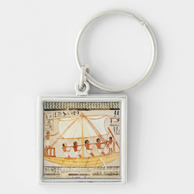 Boatmen on the Nile, from the Tomb of Sennefe Key Ring (Front)