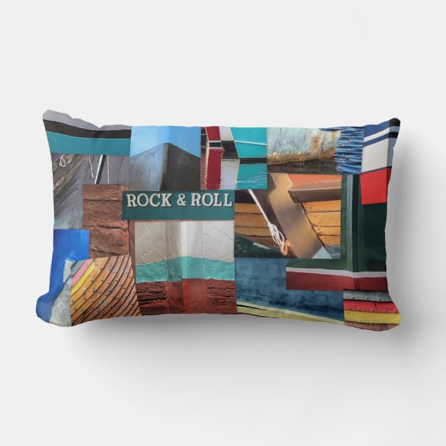Boats abstract pillow (Front)