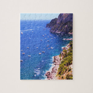 Boats Along The Amalfi Coast Jigsaw Puzzle