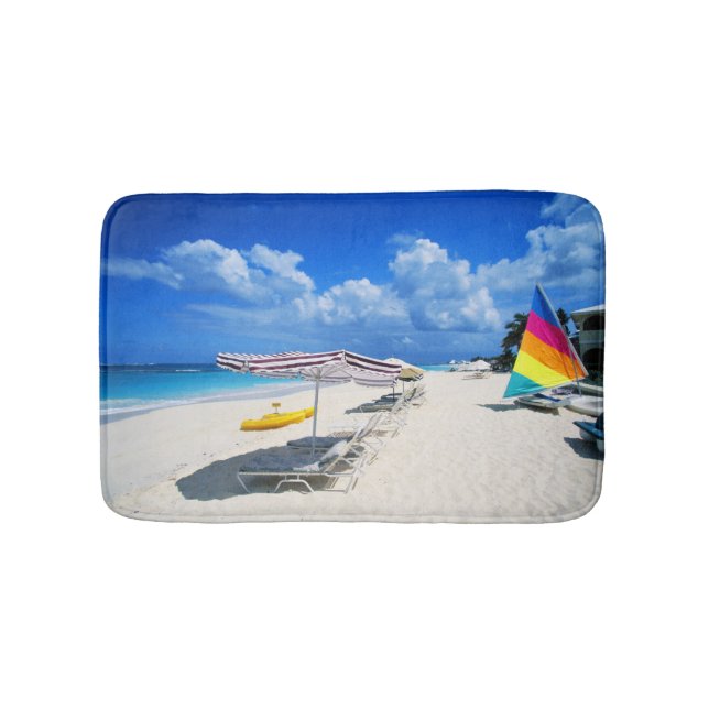 Boats And Beach Chairs Bath Mat (Front)