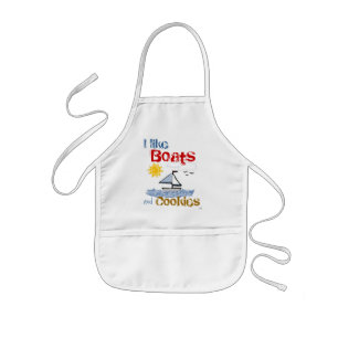Boats and Cookies Baking Kids Apron