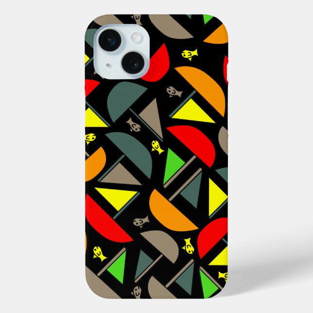 Boats and Fish Case-Mate iPhone Case (Back)