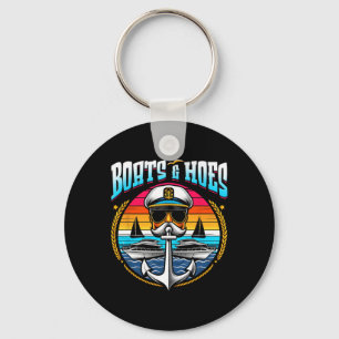 Boats And Hoes Boat Lover Boating Anchor Cruising Key Ring