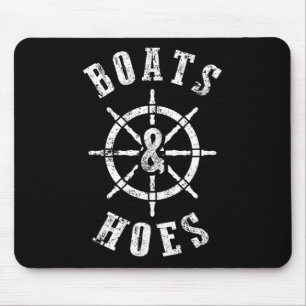 Boats And Hoes Nautical T Shirts For Men Boating G Mouse Pad