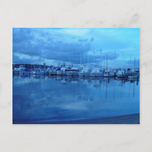 Boats And Reflections At Royal Perth Yacht Club Postcard