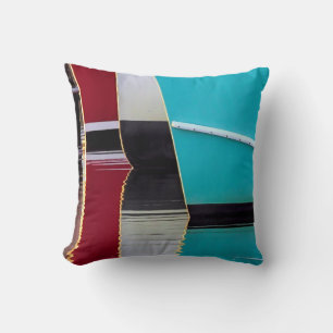 Boats and reflections - pillow