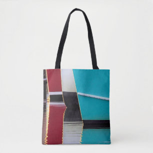 Boats and reflections - tote bag