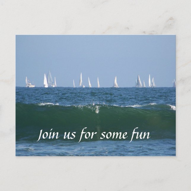 Boats and the waves_ postcard (Front)