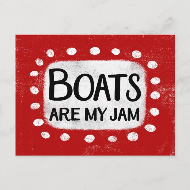 Boats Are My Jam Postcard (Front)