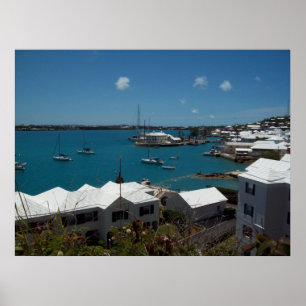 Boats at Bermuda Poster