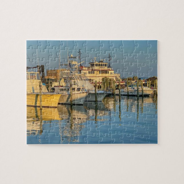 Boats at Hatteras Island North Carolina Jigsaw Puzzle (Horizontal)