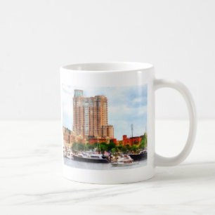 Boats at Inner Harbour Baltimore MD Coffee Mug