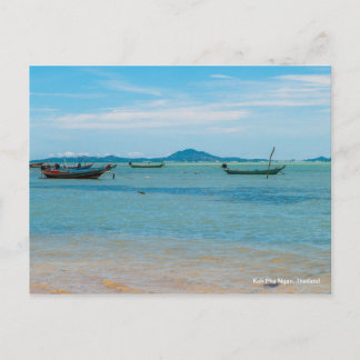 Boats at Koh Phangan Postcard