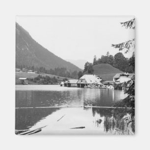 Boats at Konigssee, c.1910 Magnet