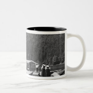 Boats at Konigssee, c.1910 Two-Tone Coffee Mug