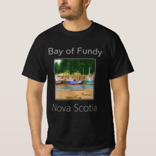 Boats at Low Tide in the Bay of Fundy T-Shirt