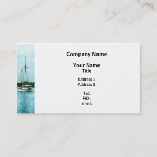 Boats at Mystic CT Business Card