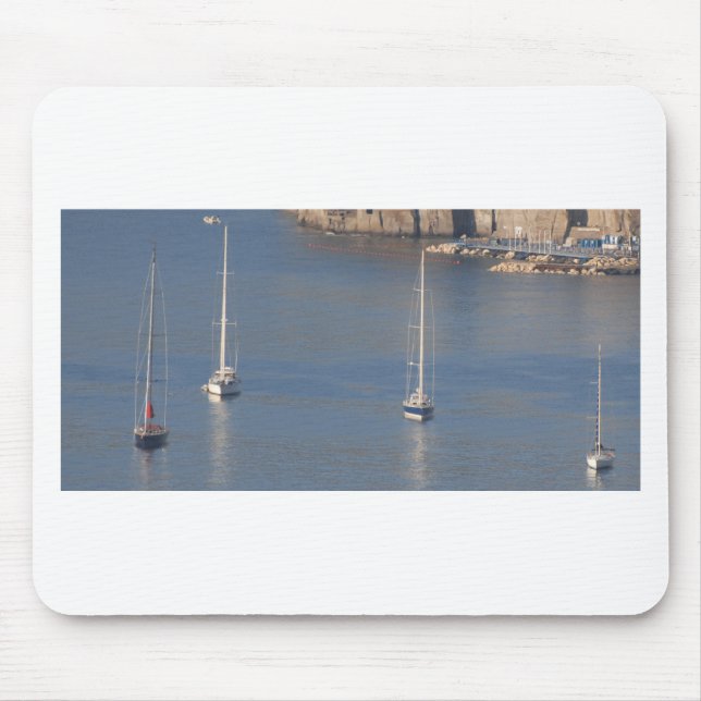 Boats at rest in Sorrento Italy Mouse Pad (Front)