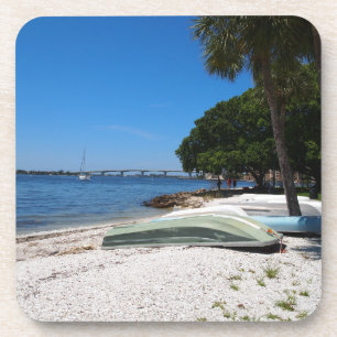 Boats At Sarasota, Florida Coaster