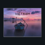Boats At Sunrise Phu Quoc Vietnam Postcard<br><div class="desc">Phu Quoc is the largest island in Vietnam. Its economy is centred on fishing,  agriculture and a fast-growing tourism sector. 
The postcard features a boat at sunrise near Phu Quoc Vietnam. 
Enjoy your Boats at Sunrise Phu Quoc Vietnam Postcard!</div>