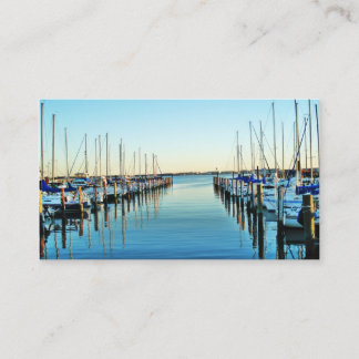 Boats At The Marina by Shirley Taylor Business Card