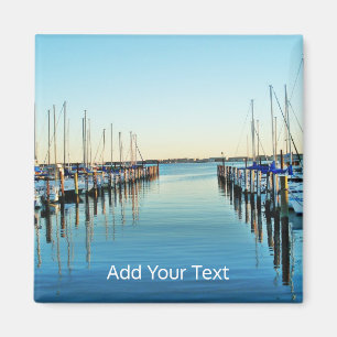Boats At The Marina by Shirley Taylor Magnet