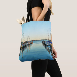 Boats At The Marina by Shirley Taylor Tote Bag