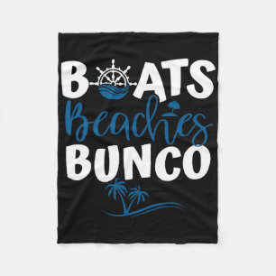 Boats Beaches Bunco Cruise Travel Girls Game Trip  Fleece Blanket