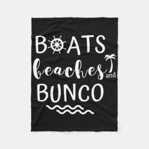 Boats Beaches Bunco Cruise Travel Girls Game Trip Fleece Blanket