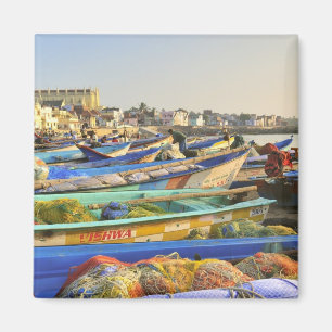 Boats being readied for fishing, The Church of Magnet