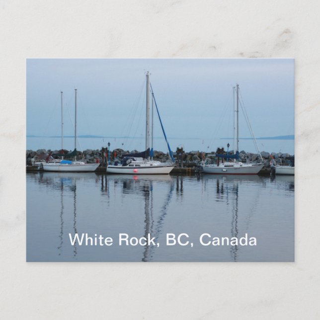 boats by the beach postcard (Front)