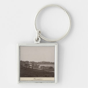 Boats carrying rice on the River Thanlwin Key Ring