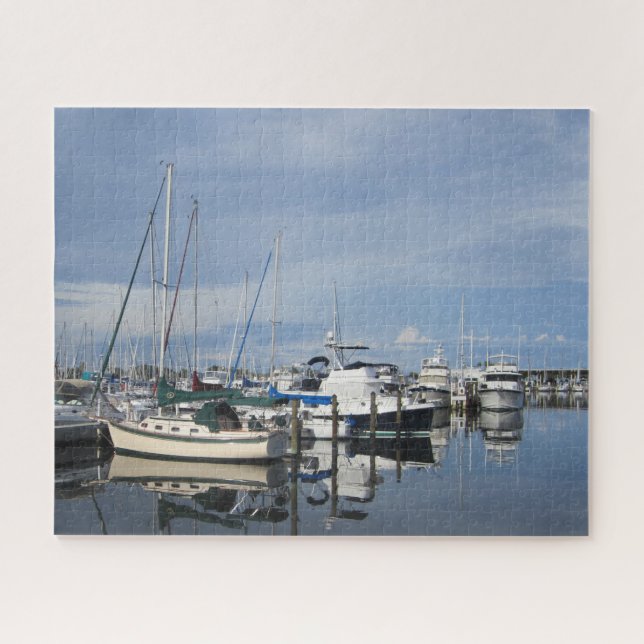 Boats Docked in St.Petersburg Flordia Jigsaw Puzzle (Horizontal)