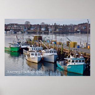 Boats Docking for the Night in Portsmouth, NH Poster
