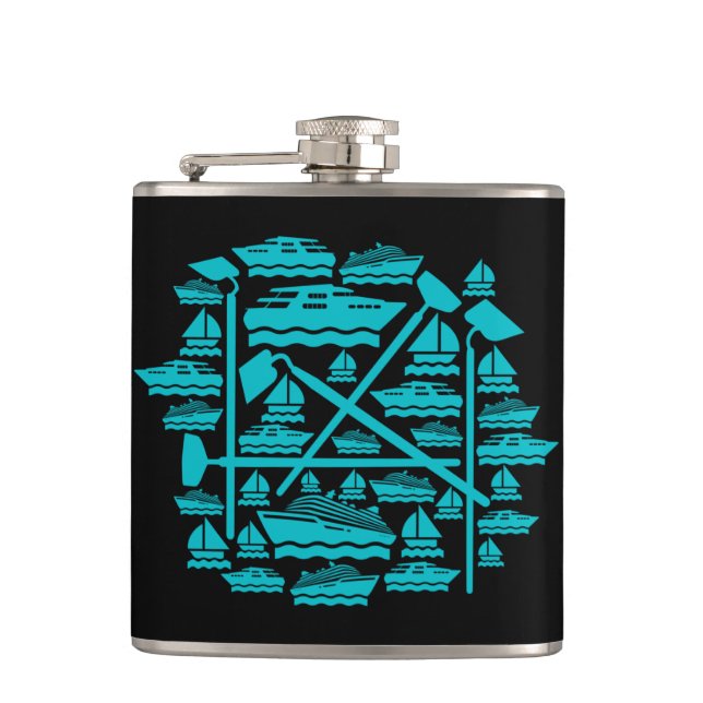 Boats & Hoes Flask (Front)