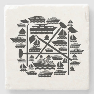 Boats & Hoes Stone Coaster