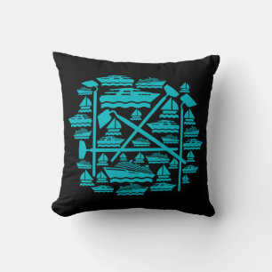 Boats & Hoes Throw Pillow