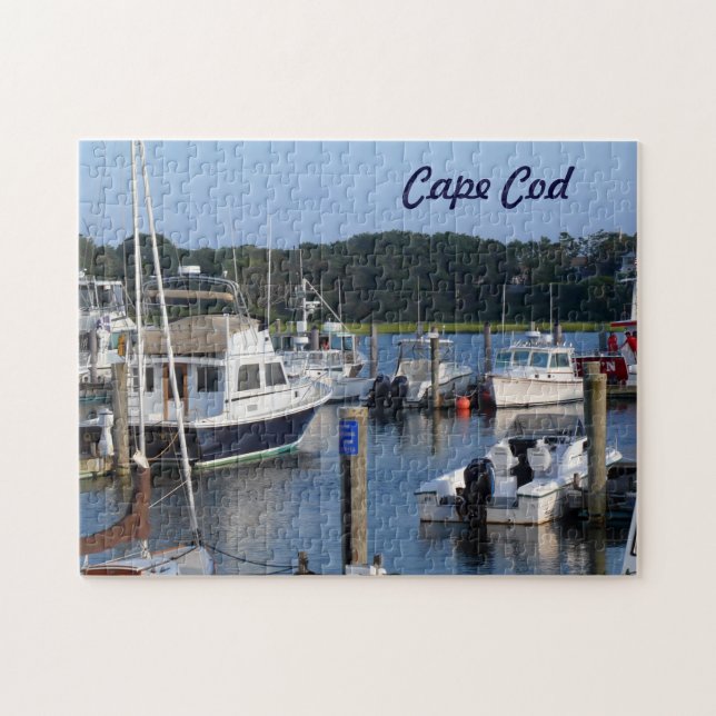 Boats in a Cape Cod Harbour Jigsaw Puzzle (Horizontal)