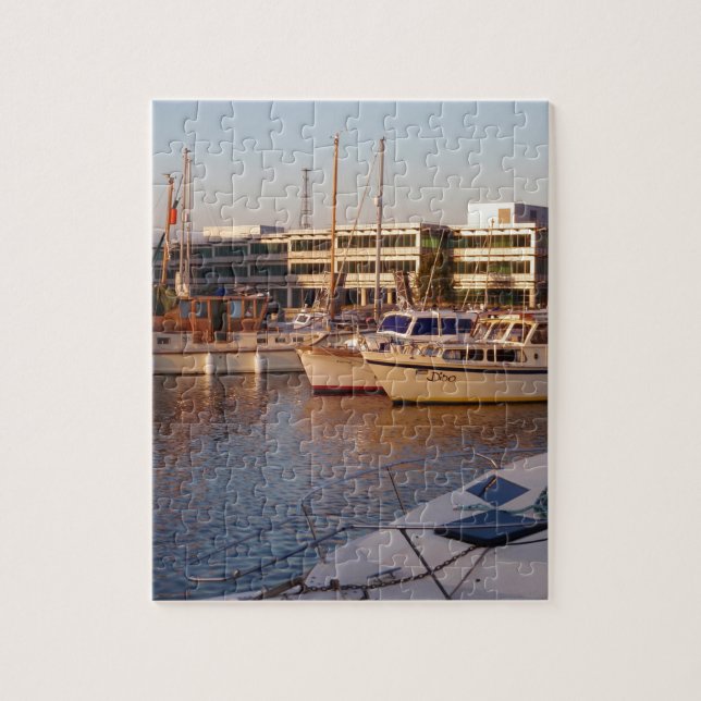 Boats In A Marina Jigsaw Puzzle (Vertical)