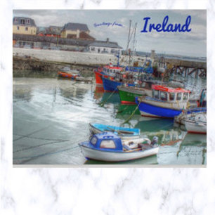 Boats in Cobh Cork Ireland Postcard