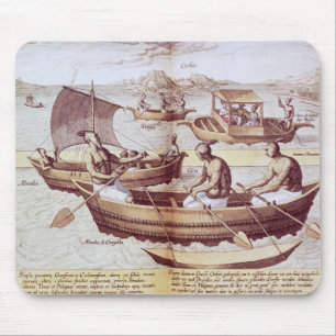 Boats in Goa Mouse Pad