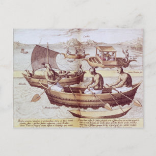 Boats in Goa Postcard