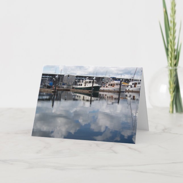 Boats in Harbour notecards (Front)