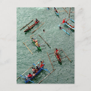 Boats in Indonesia Postcard