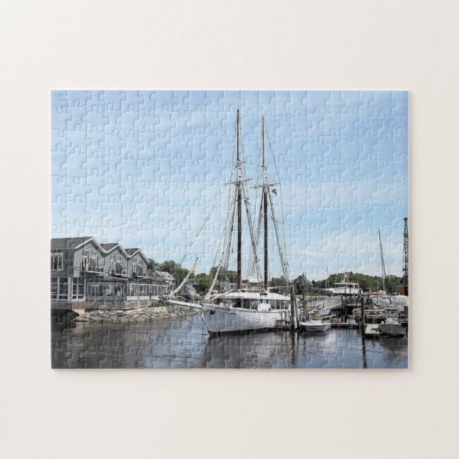 Boats in Maine Harbour Jigsaw Puzzle (Horizontal)